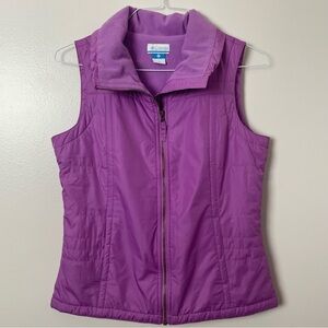 Columbia Fleece-Lined Vest - Medium Pink/Purple